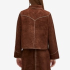 Nudie Jeans Co Women's Anja Western Suede Jacket in Bruno