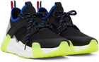 Moncler Black & Blue Lunarove Low Top Sneakers
