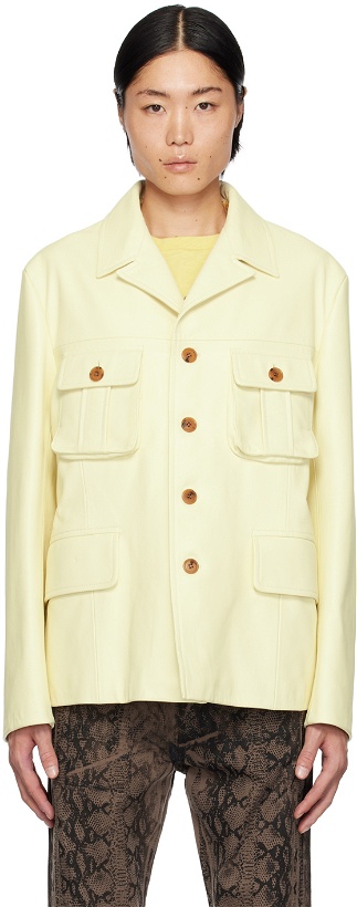 Photo: Paul Smith Yellow Commission Edition Leather Jacket