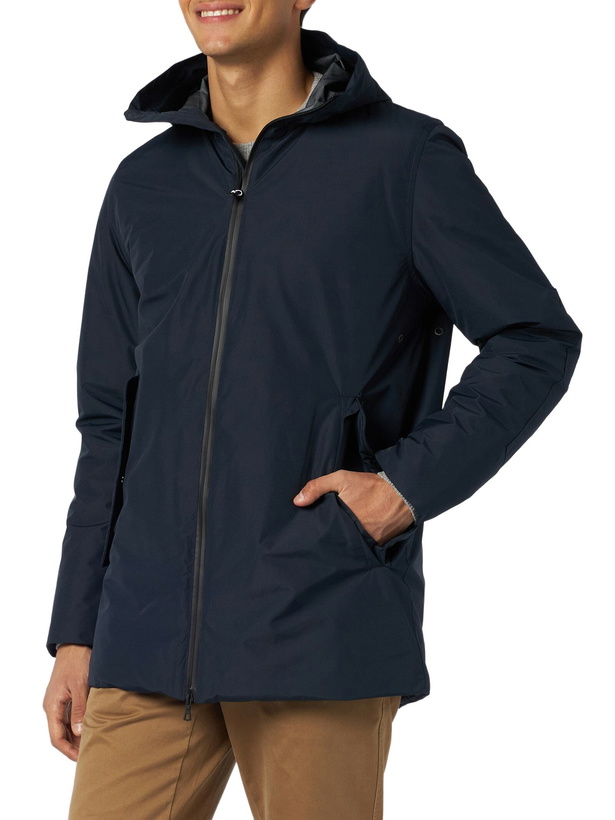 Photo: MC2 Saint Barth Man Hooded Blue Voyager Parka Jacket