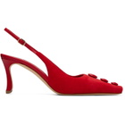 Manolo Blahnik Red Alexapla Heels