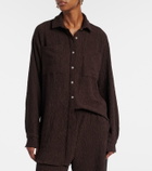 Jade Swim Mika seersucker shirt