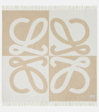 Loewe Anagram wool and cashmere jacquard blanket