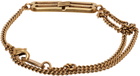 Balenciaga Gold BB Icon Bracelet