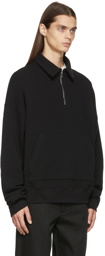 Nahmias Black Quarter-Zip Sweater