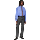Valentino Gray Wool Trousers
