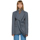 Y/Project Grey Twisted Blazer