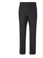 ERMENEGILDO ZEGNA - Garment-Dyed Linen Trousers - Black