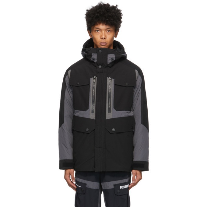 Photo: Colmar by White Mountaineering Black and Grey Down Pockets Jacket