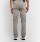 AMIRI - MX2 Skinny-Fit Panelled Distressed Denim Jeans - Gray