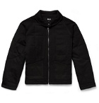 BILLY - Quilted Wool-Twill Jacket - Black