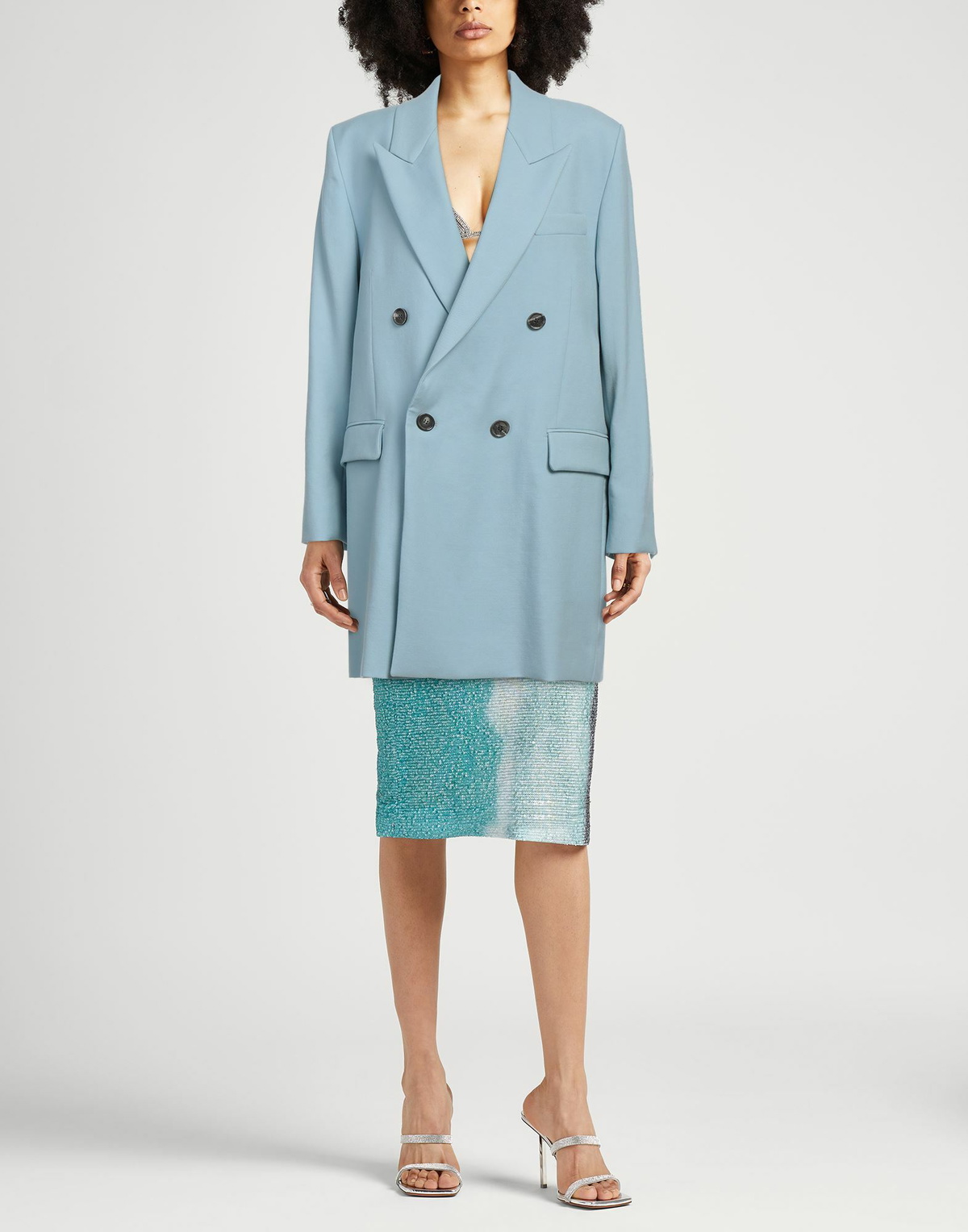 Ami Alexandre Mattiussi Womens Blazer Light in Blue