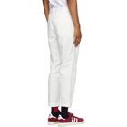 BEAMS PLUS White One-Pleat Chino Trousers