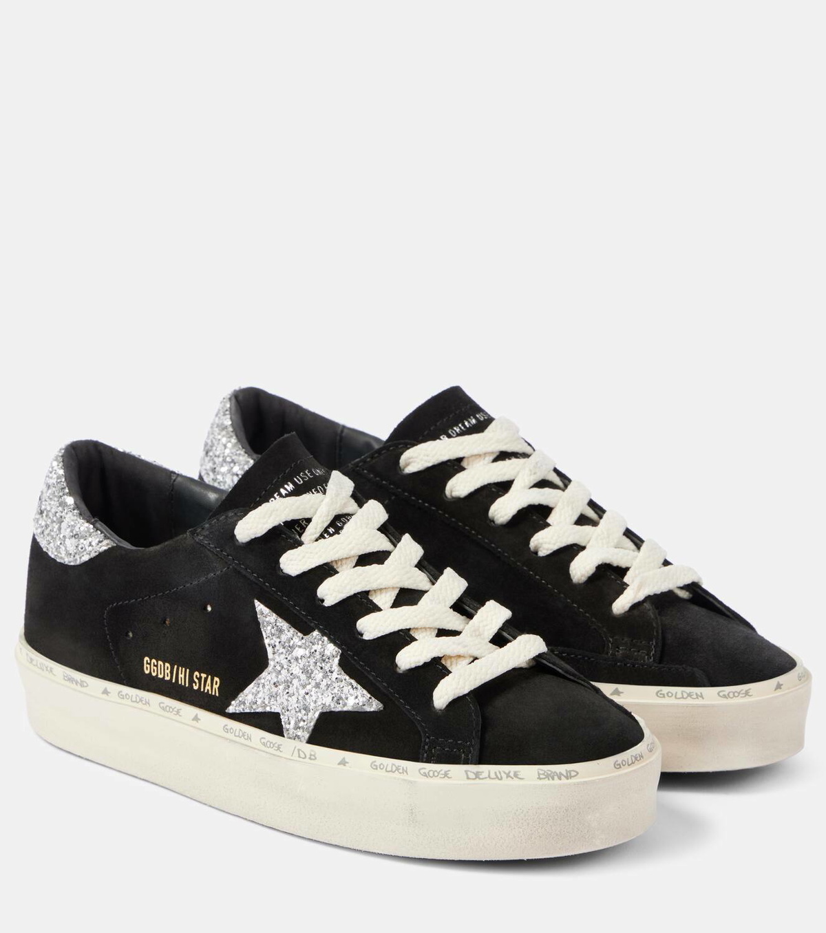 Golden Goose Hi Star glitter suede sneakers Golden Goose