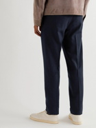 Boglioli - Straight-Leg Virgin Wool-Flannel Suit Trousers - Blue