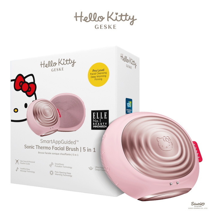 Photo: GESKE x Hello Kitty Sonic Thermo Facial Brush 5 in 1