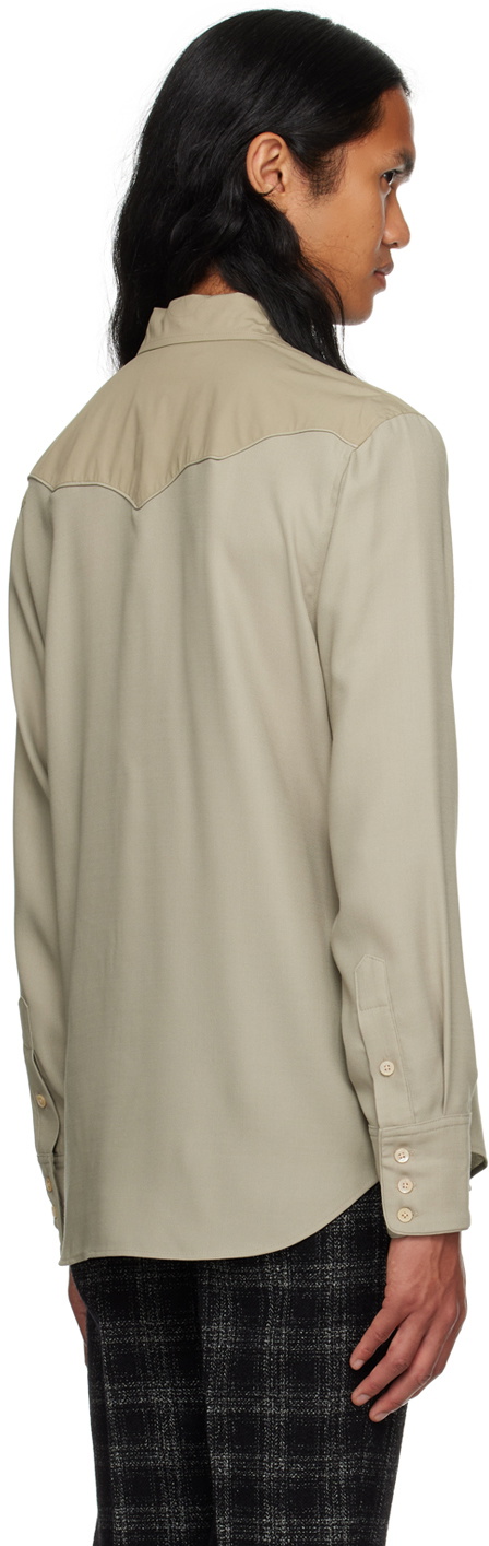 Maiden Name Beige Garrett Shirt