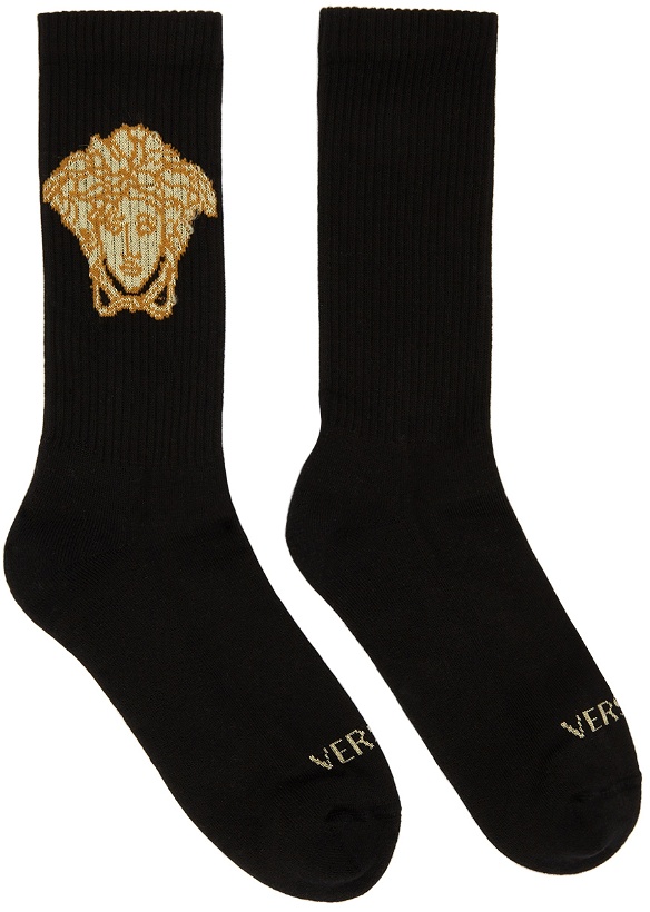 Photo: Versace Black Medusa Socks