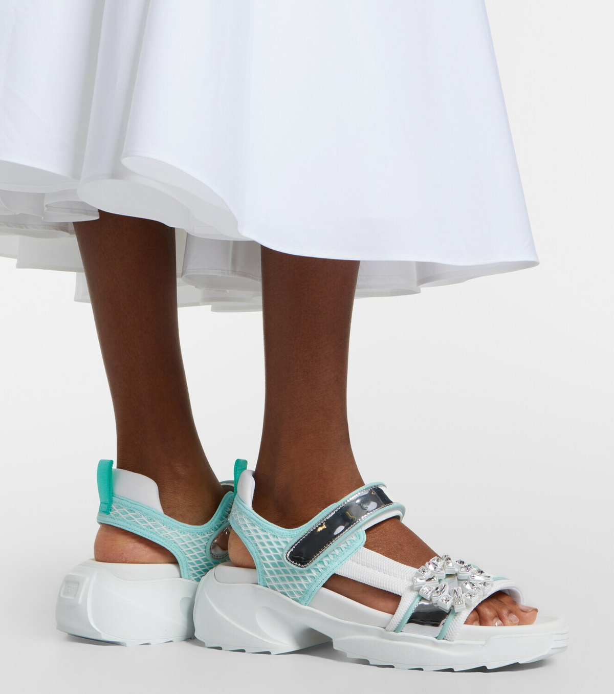 Roger Vivier Viv' Run embellished sandals