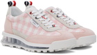 Thom Browne Pink & White Tech Sneakers