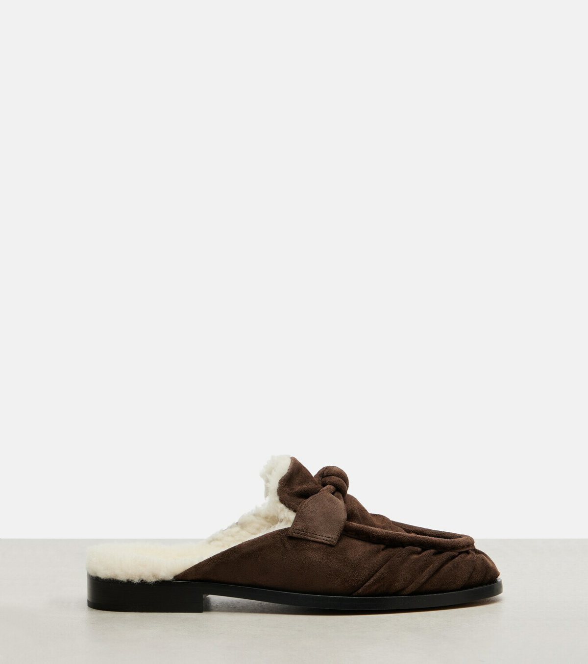 Bottega Veneta Astaire shearling-lined suede mules