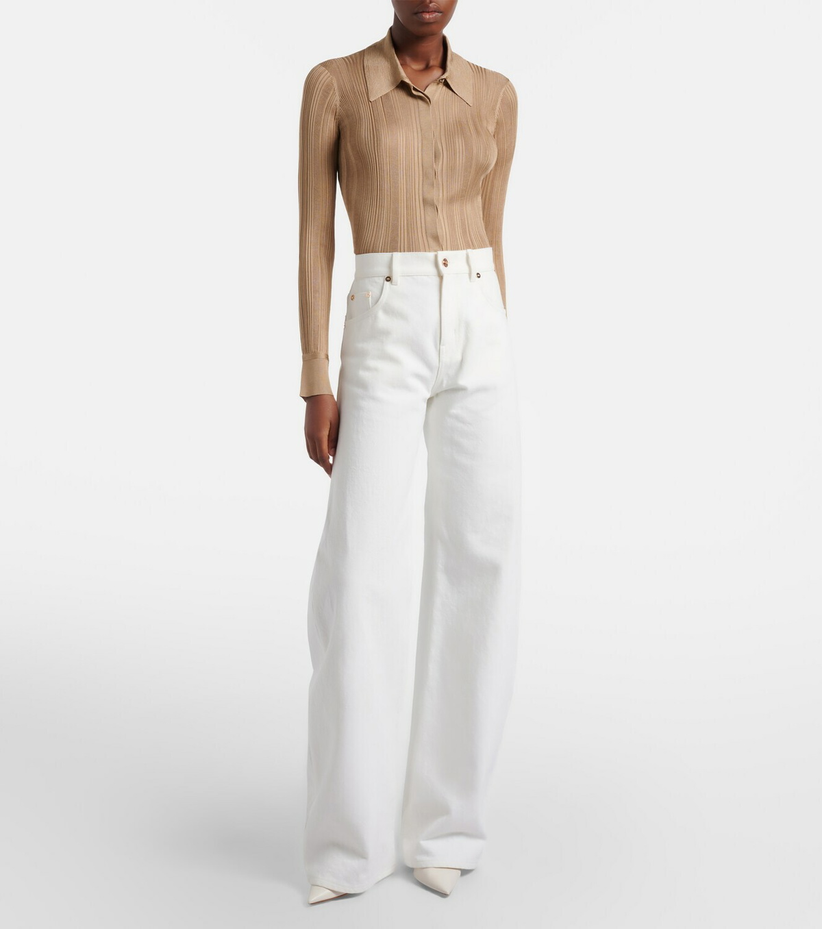 Gabriela Hearst Tamar knitted silk shirt