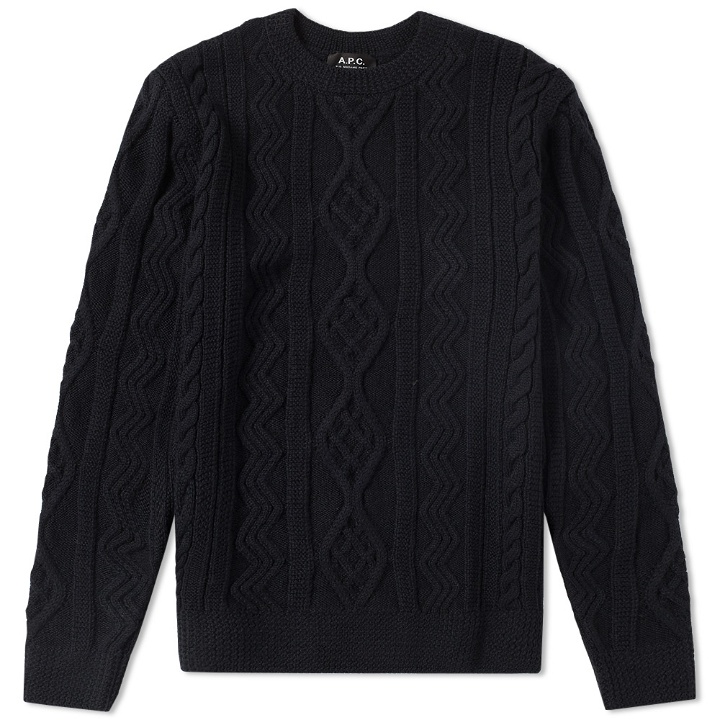 Photo: A.P.C. Jacques Yves Cable Crew Knit