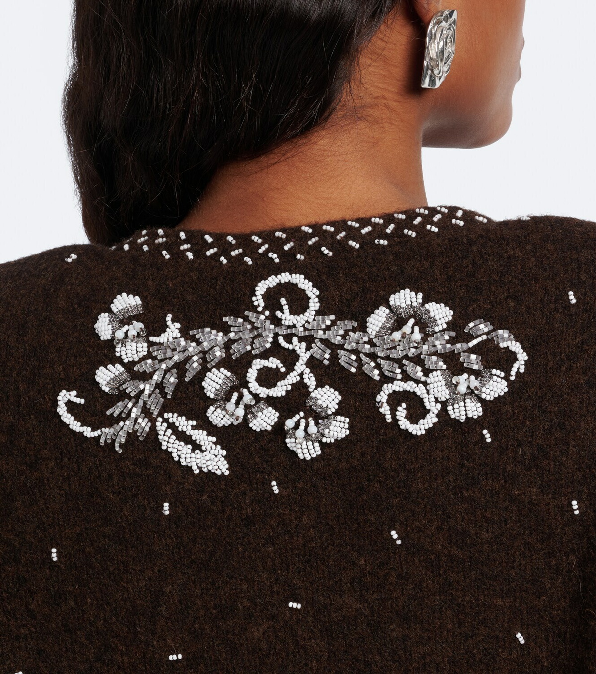Jacques Wei Beaded wool-blend cardigan