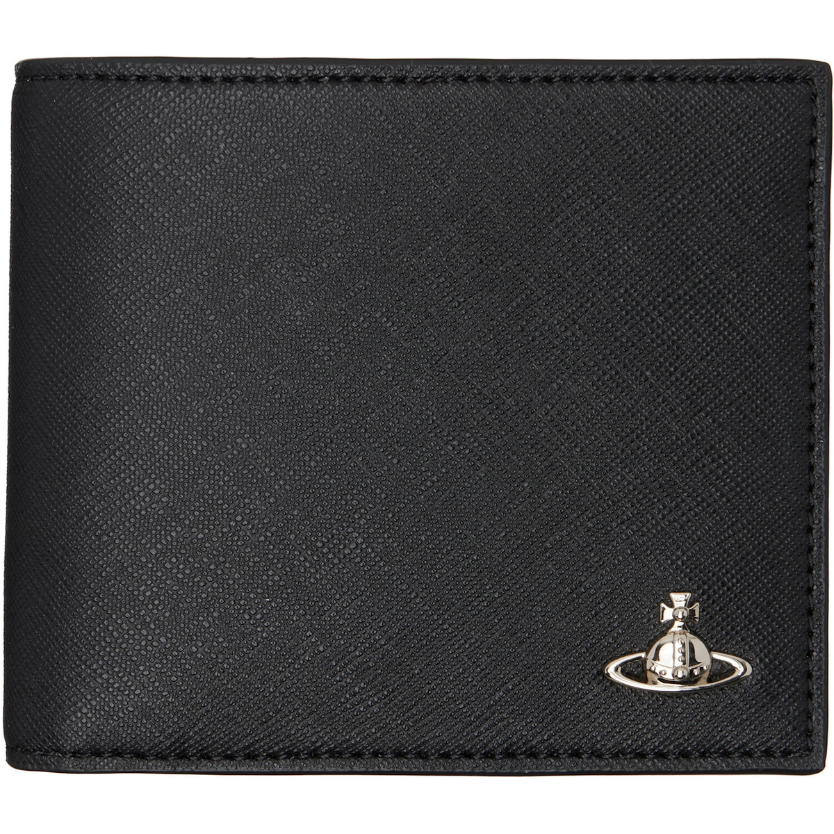 Vivienne Westwood Black Faux-Leather Man. Billfold Wallet