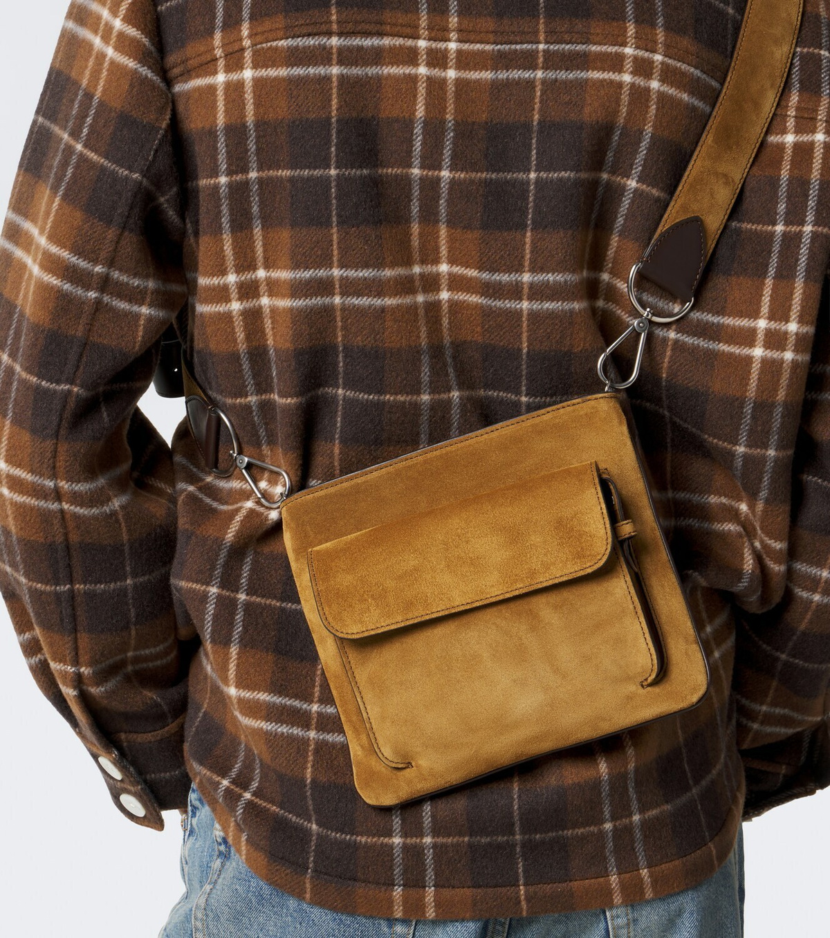 Métier Slide suede messenger bag