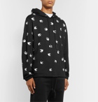 McQ Alexander McQueen - Embroidered Loopback Cotton and Modal-Blend Jersey Hoodie - Gray