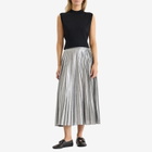 Weekend by Max Mara Women's Gamma Pleated Skirt in Silver