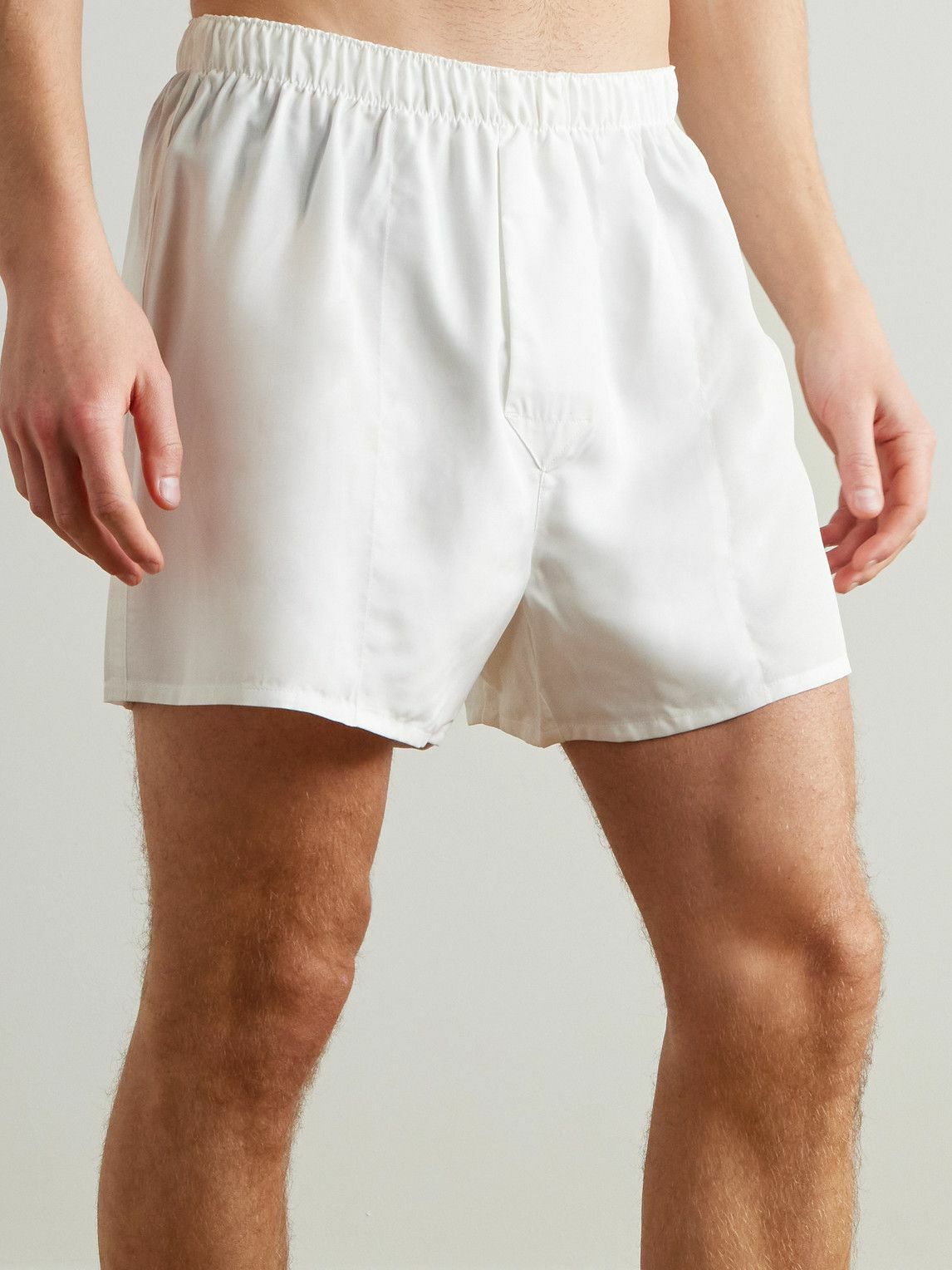 CDLP - TENCEL™ Lyocell-Poplin Boxer Shorts - White