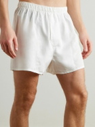 CDLP - TENCEL™ Lyocell-Poplin Boxer Shorts - White