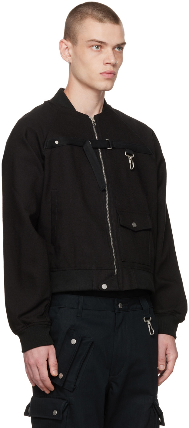 Reese Cooper Black Harness Bomber Jacket Reese Cooper