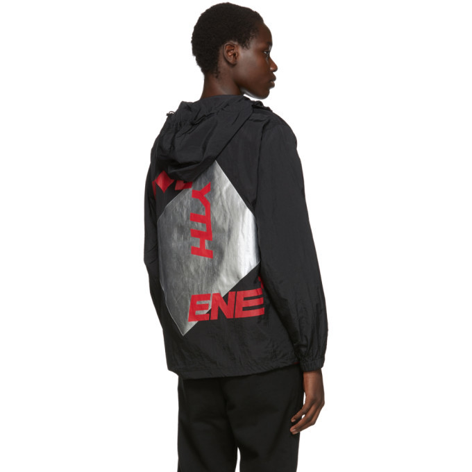 Polythene* Optics Black Half-Zip Windbreaker Jacket