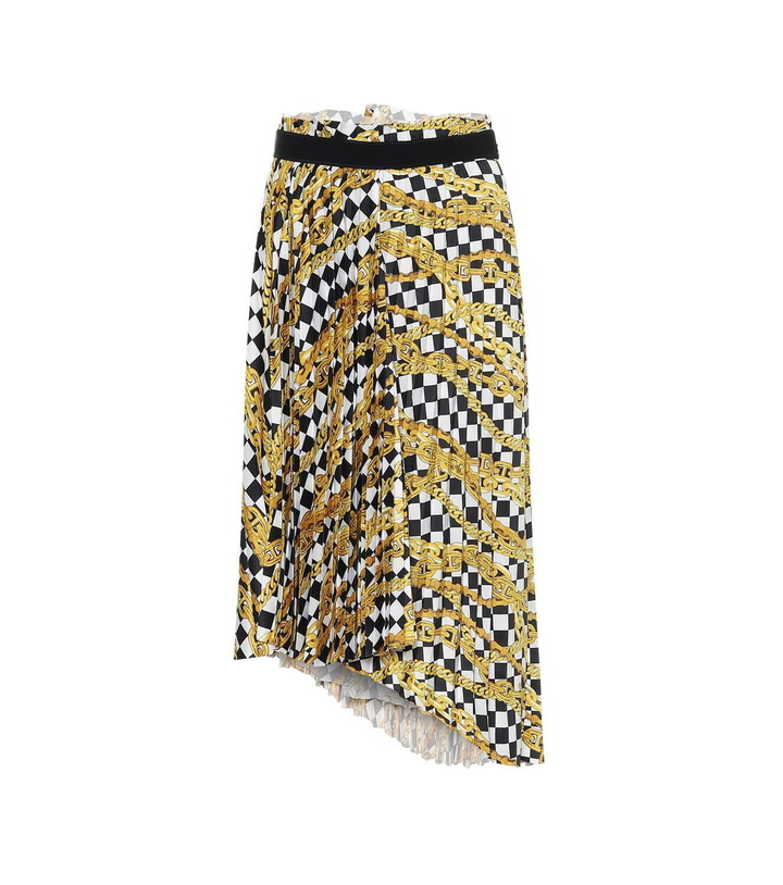 Photo: Balenciaga Chain-print wrap midi skirt