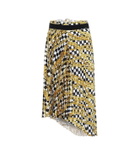 Balenciaga Chain-print wrap midi skirt