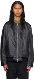 meanswhile SSENSE Exclusive Black 4-Way Reversible Bomber Jacket