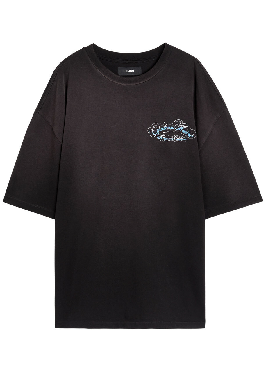 AMIRI Men's Cherub Text T-Shirt in Black Amiri