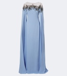 Carolina Herrera Embellished crêpe gown