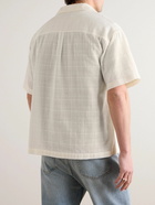 FRAME - Camp-Collar Cotton Shirt - Neutrals