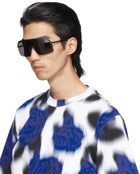 Kenzo Black & Khaki Shield Sunglasses