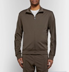 Bottega Veneta - Jacquard-Trimmed Tech-Jersey Track Jacket - Men - Army green