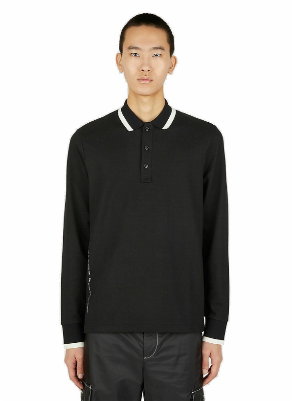Photo: Long Sleeve Polo Shirt in Black