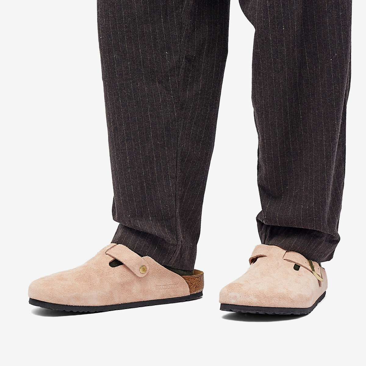 Birkenstock Boston Clog - Light Rose Suede