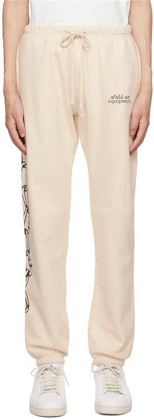 Photo: Afield Out Off-White Bone Chains Lounge Pants