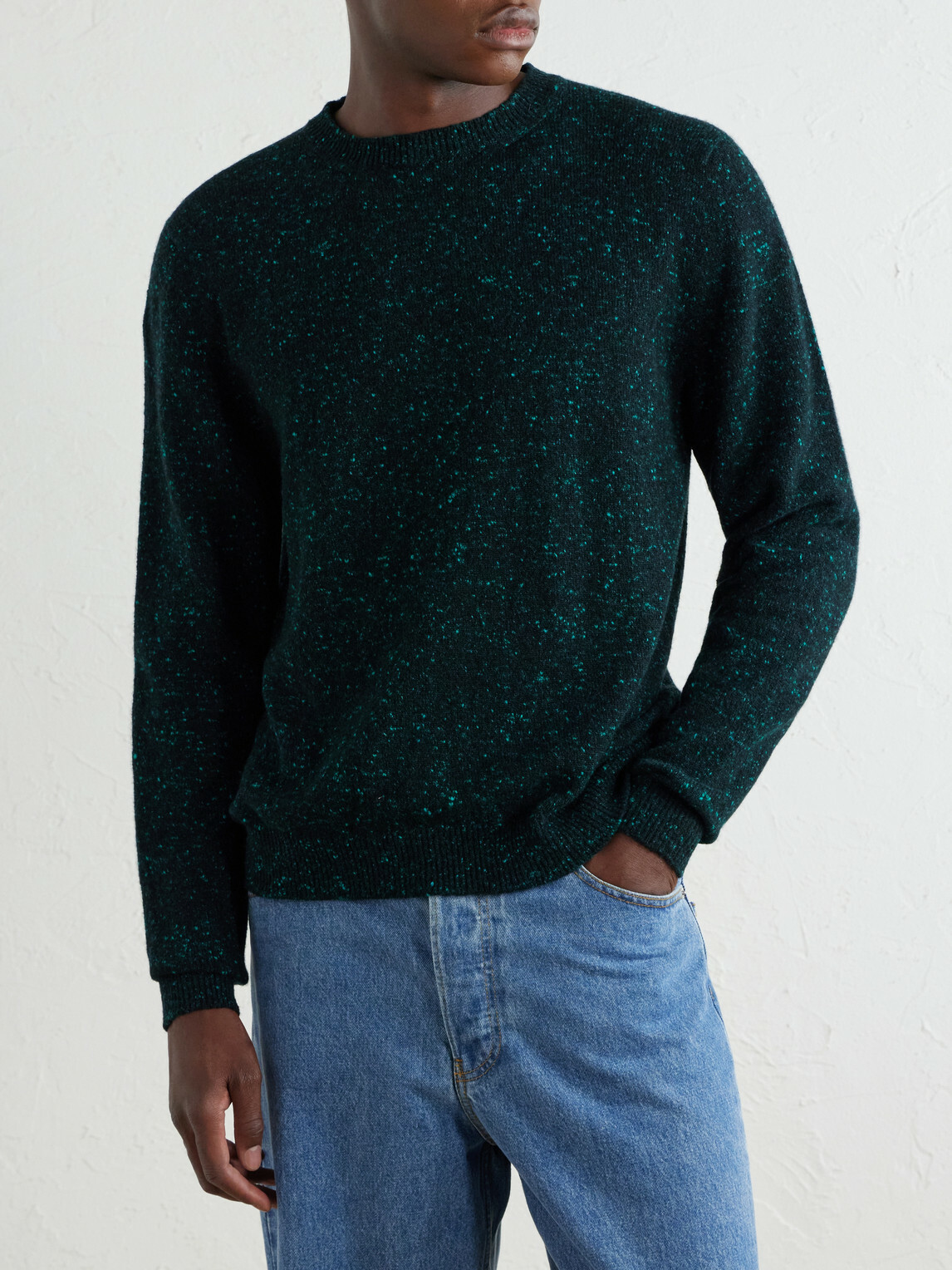 Inis Meáin - Merino Wool and Cashmere-Blend Sweater - Green