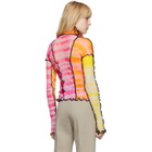 ASAI SSENSE Exclusive Orange and Pink Hot Wok Turtleneck