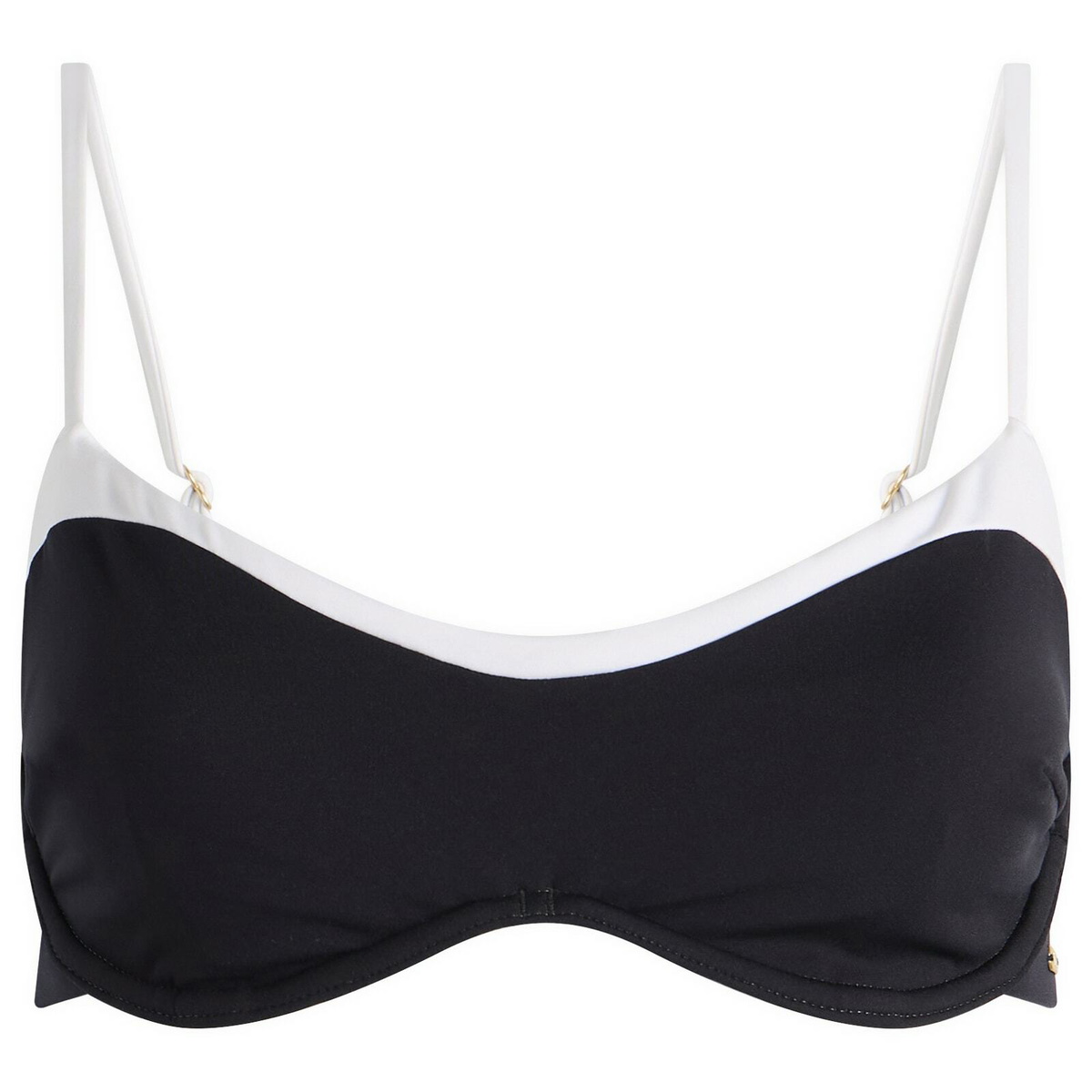 TALA Women's Contrast Underwired Bikini Top in Shadow Black